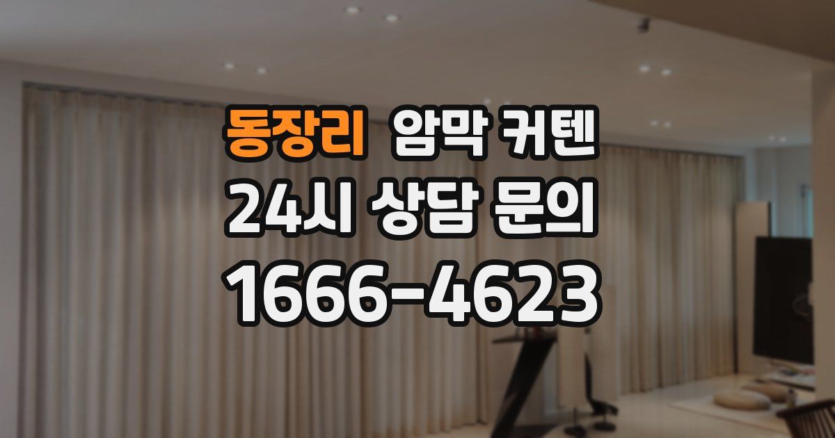 동장리 암막 커텐