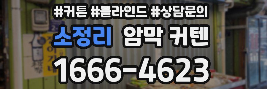 소정리 암막 커텐