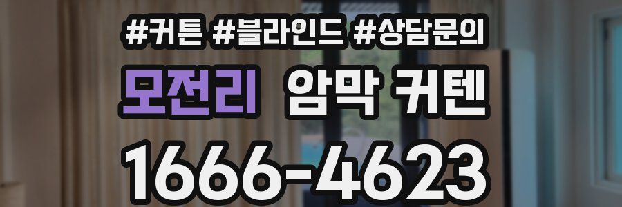 모전리 암막 커텐