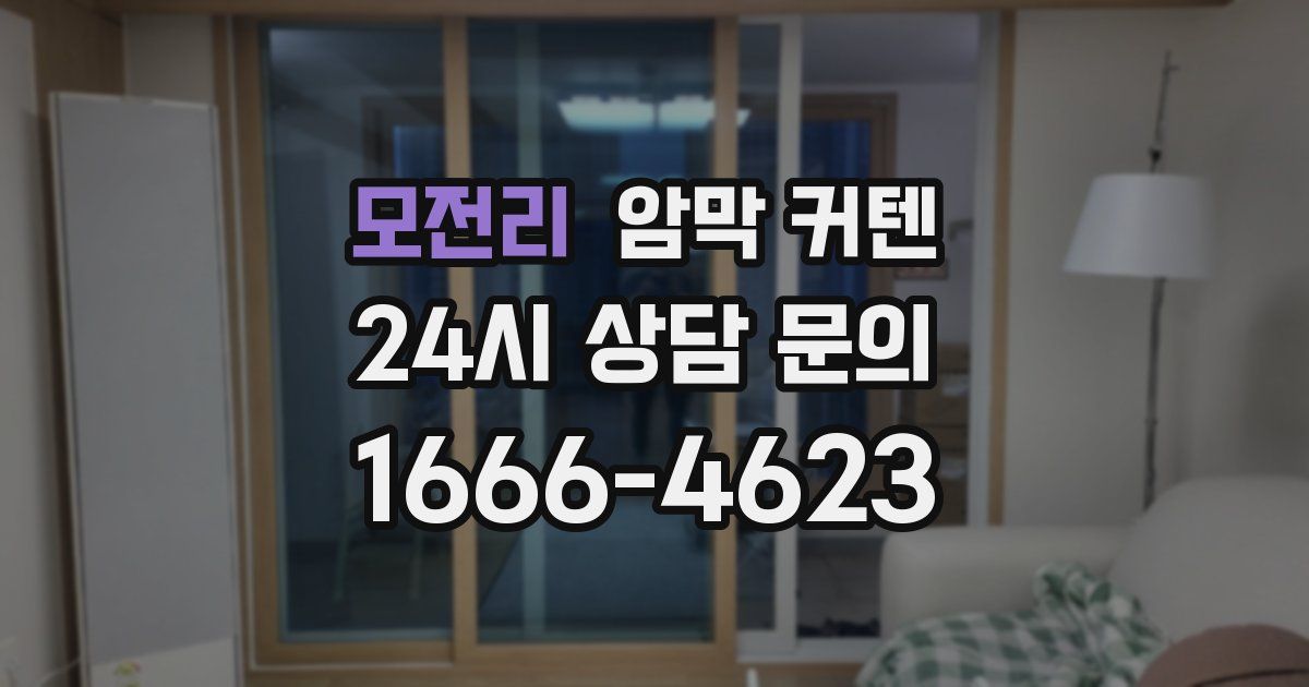 모전리 암막 커텐