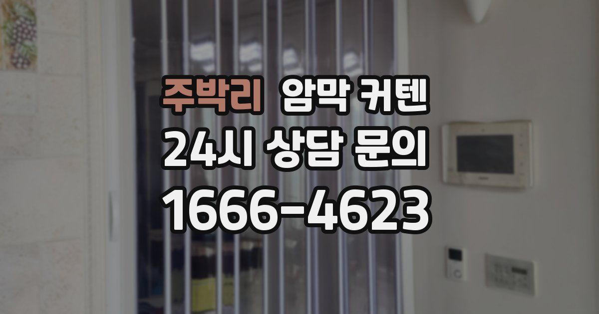 주박리 암막 커텐