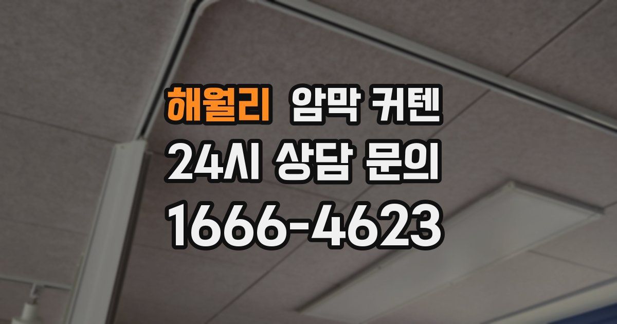 해월리 암막 커텐