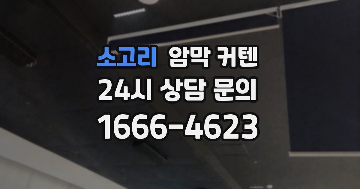 소고리 암막 커텐