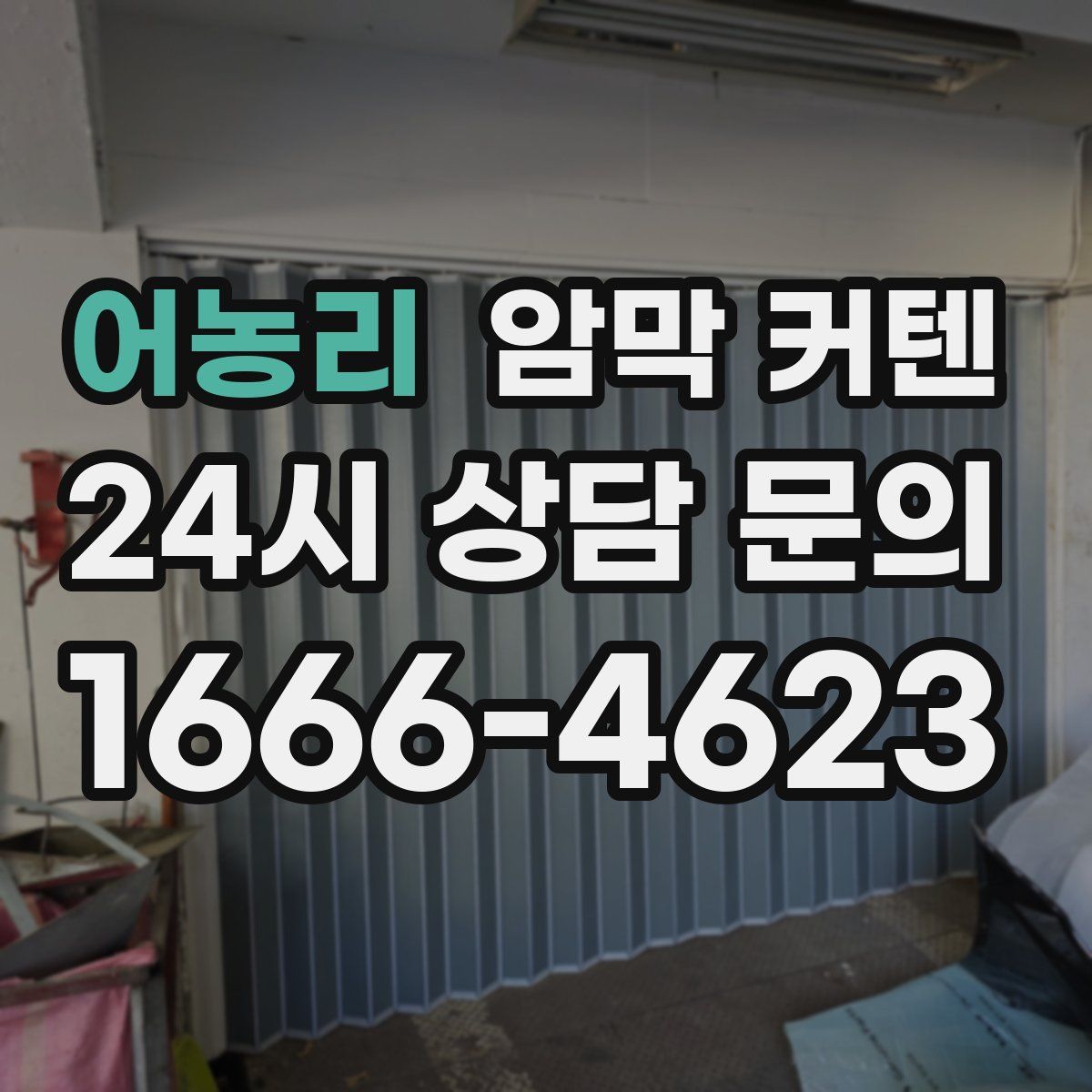 어농리 암막 커텐
