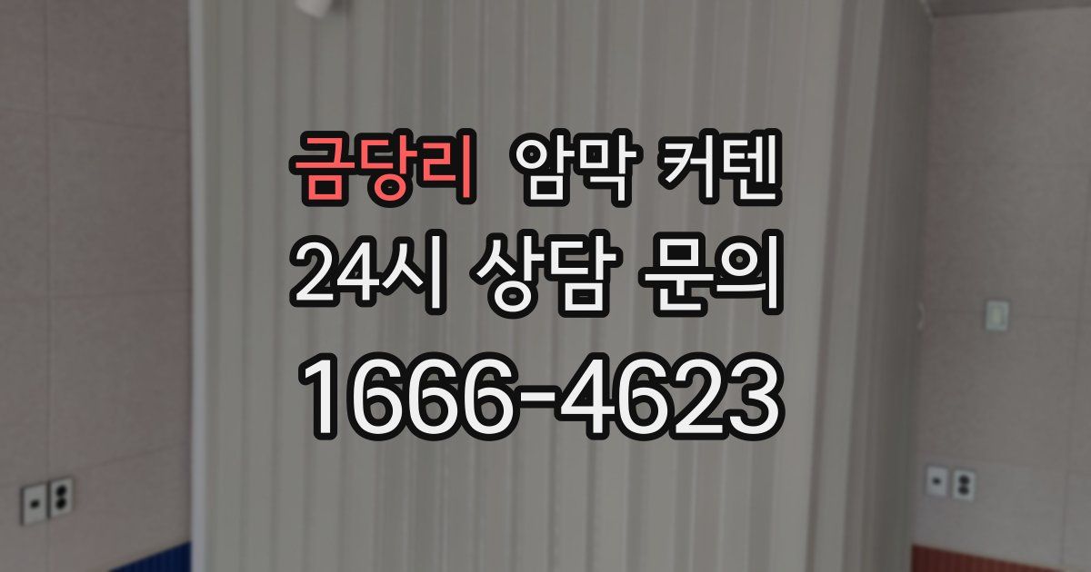 금당리 암막 커텐