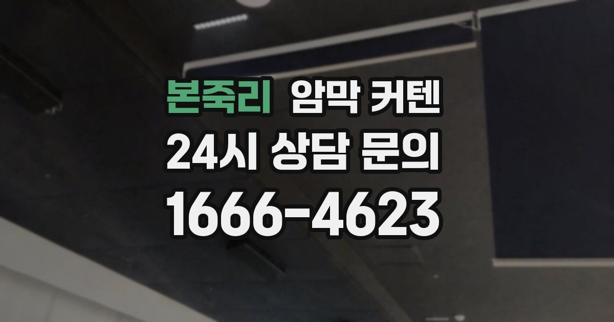 본죽리 암막 커텐