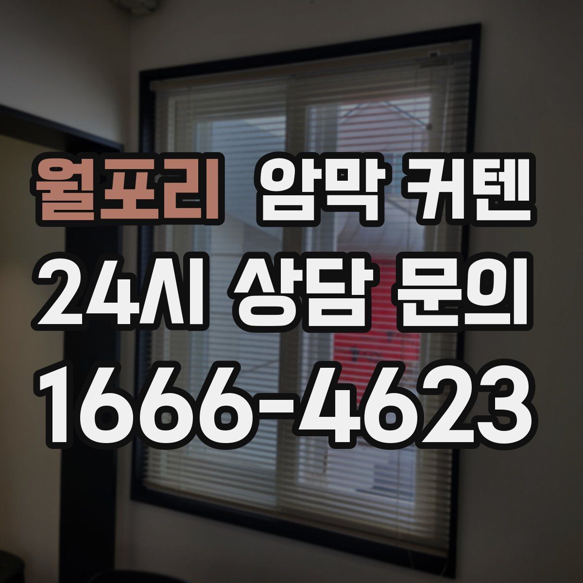 월포리 암막 커텐