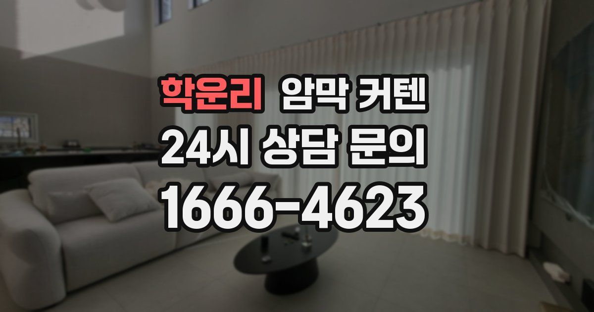 학운리 암막 커텐