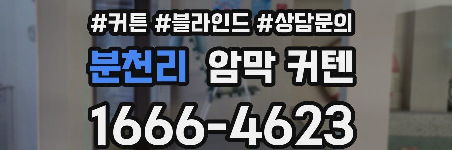 분천리 암막 커텐