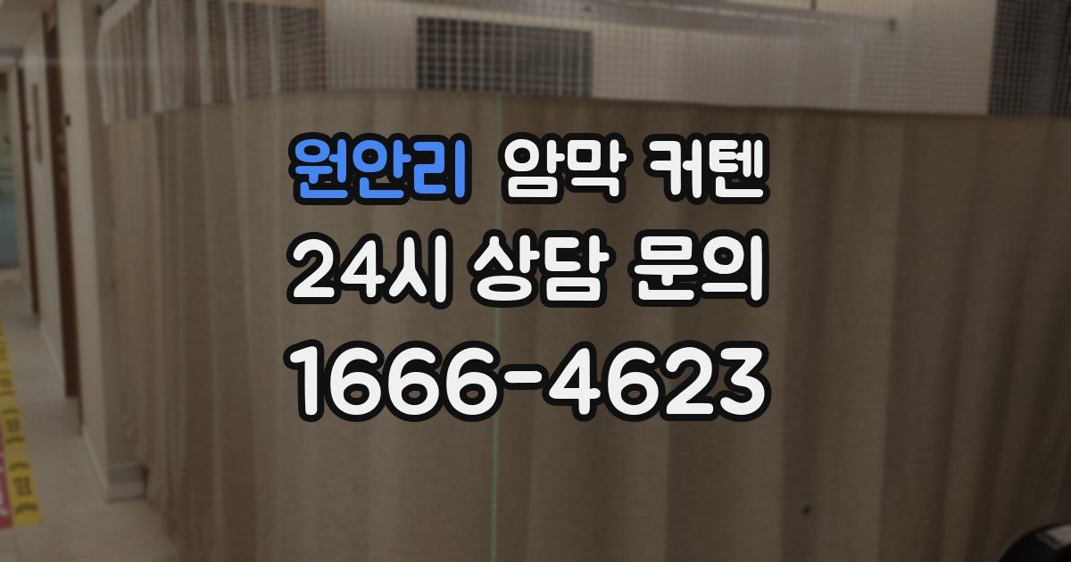 원안리 암막 커텐