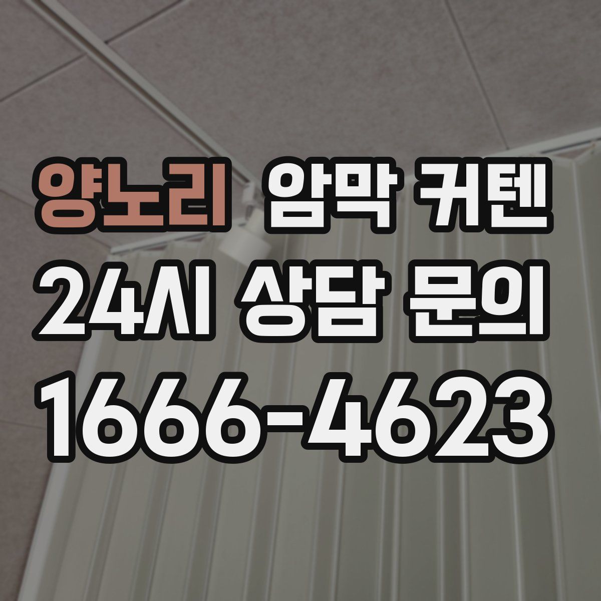 양노리 암막 커텐