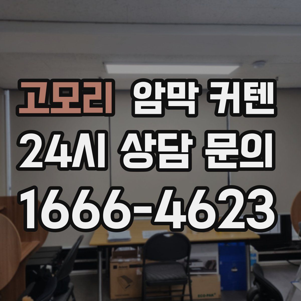 고모리 암막 커텐