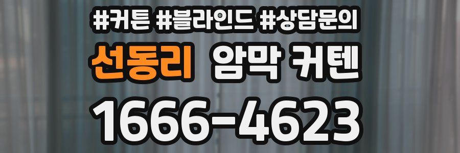 선동리 암막 커텐