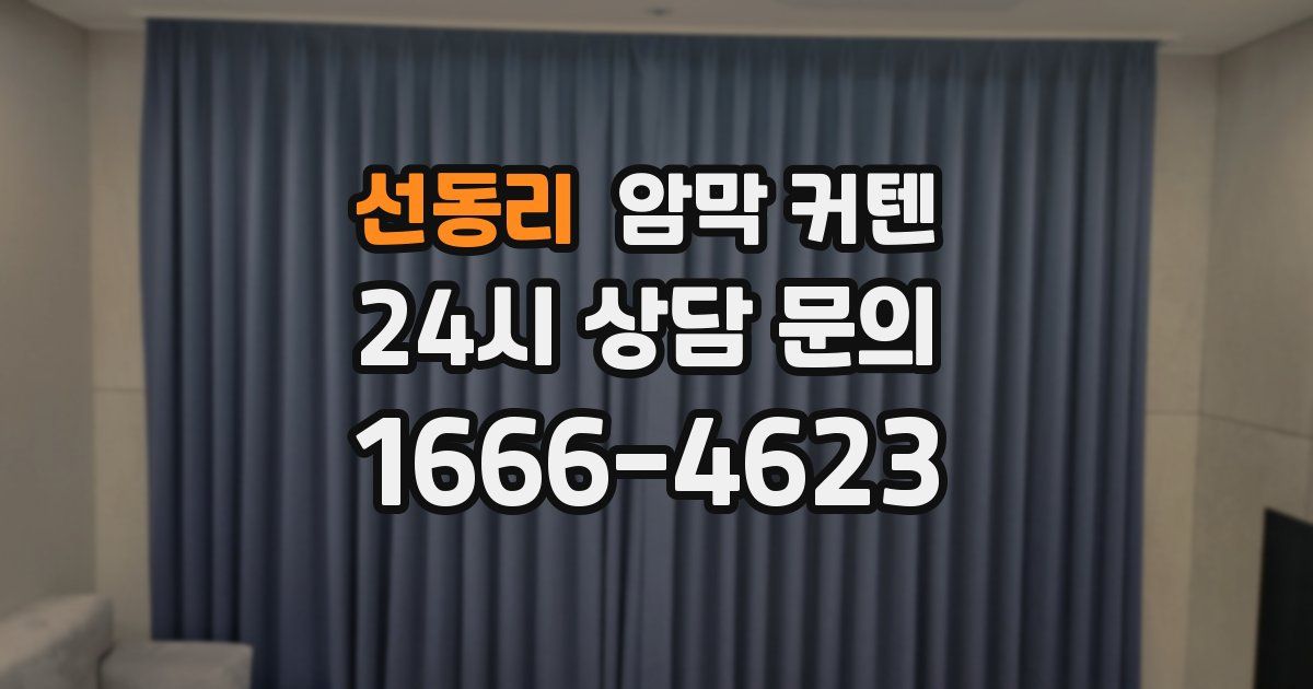 선동리 암막 커텐
