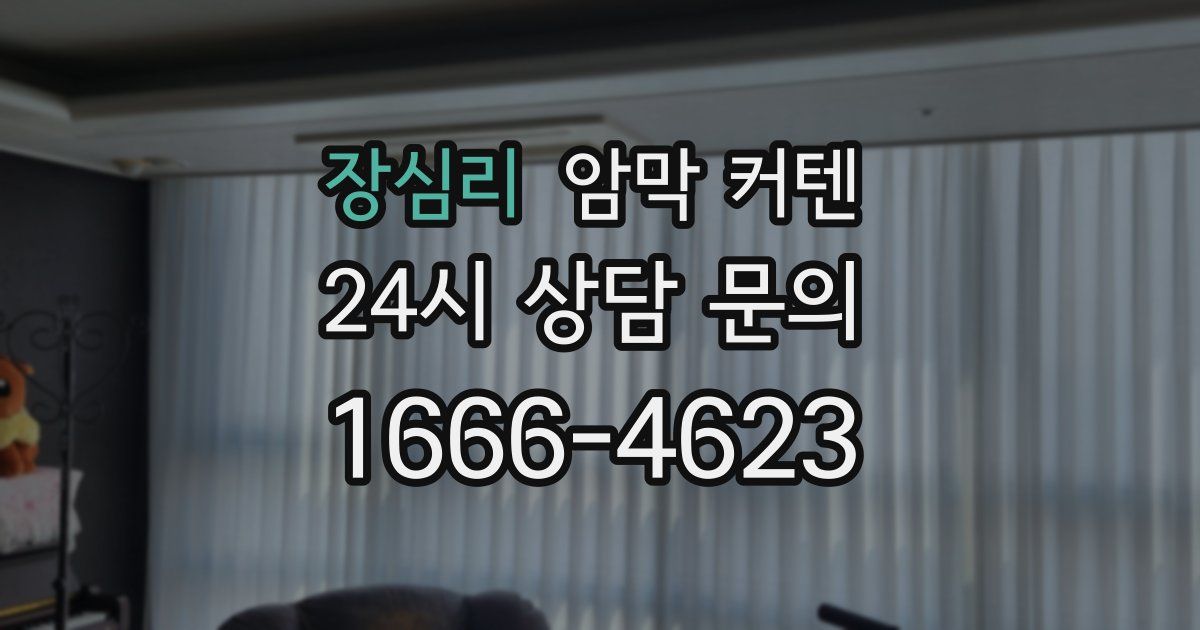 장심리 암막 커텐