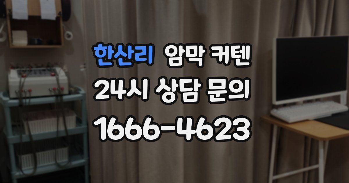 한산리 암막 커텐