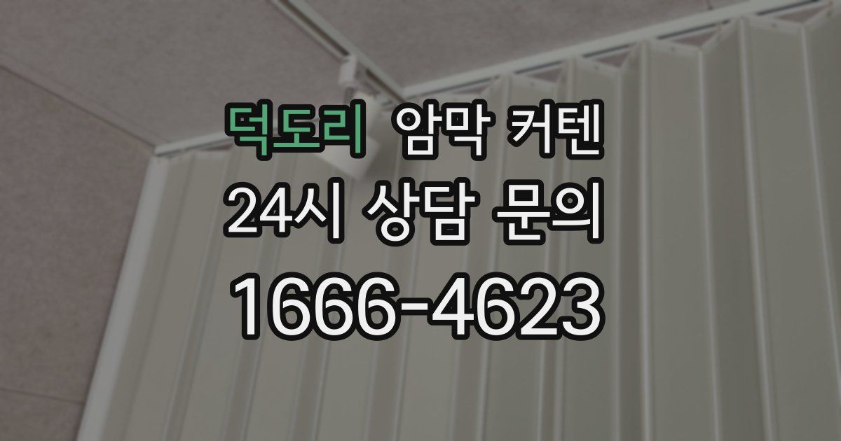 덕도리 암막 커텐