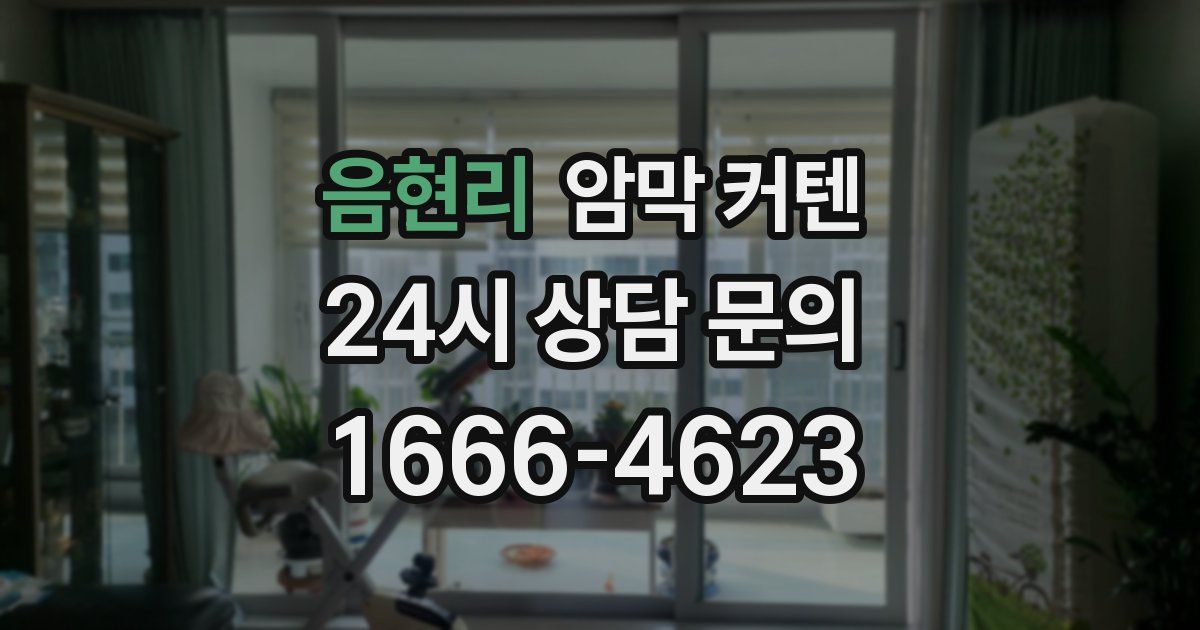 음현리 암막 커텐