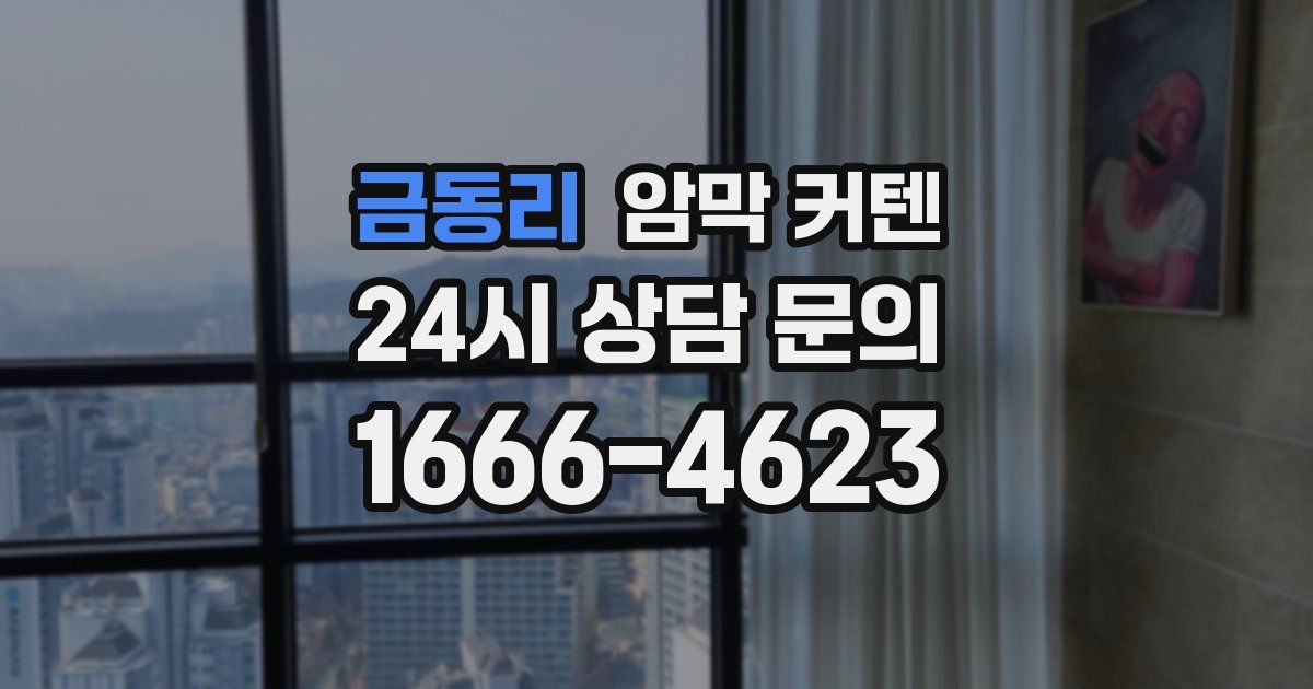 금동리 암막 커텐