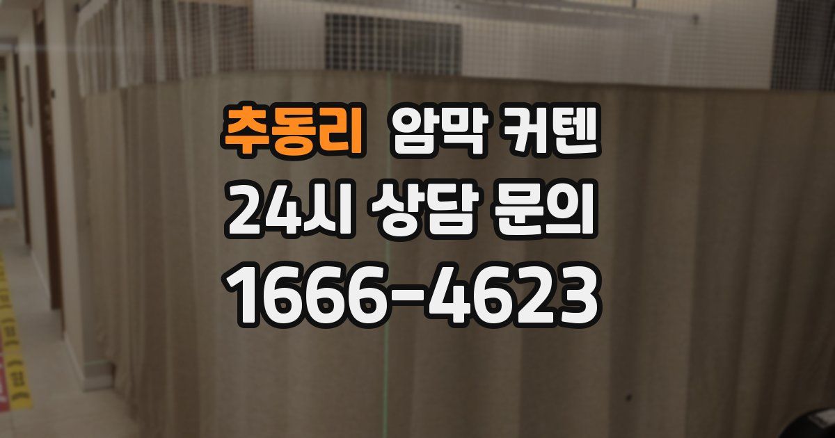 추동리 암막 커텐