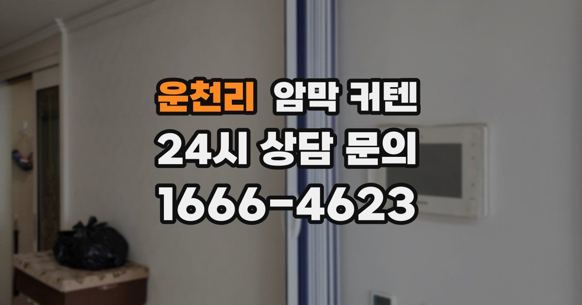 운천리 암막 커텐