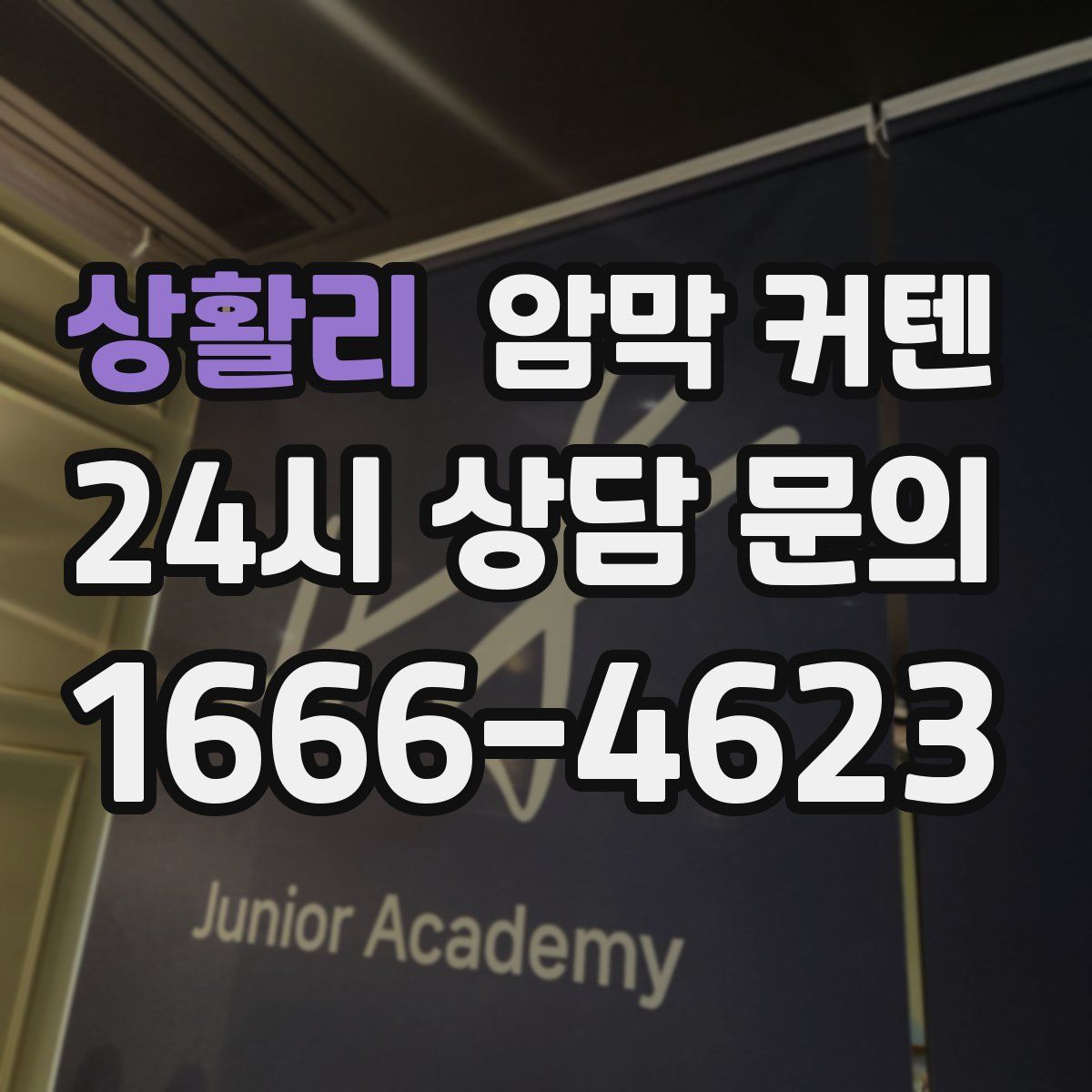 상활리 암막 커텐