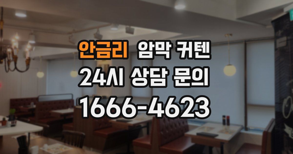 안금리 암막 커텐