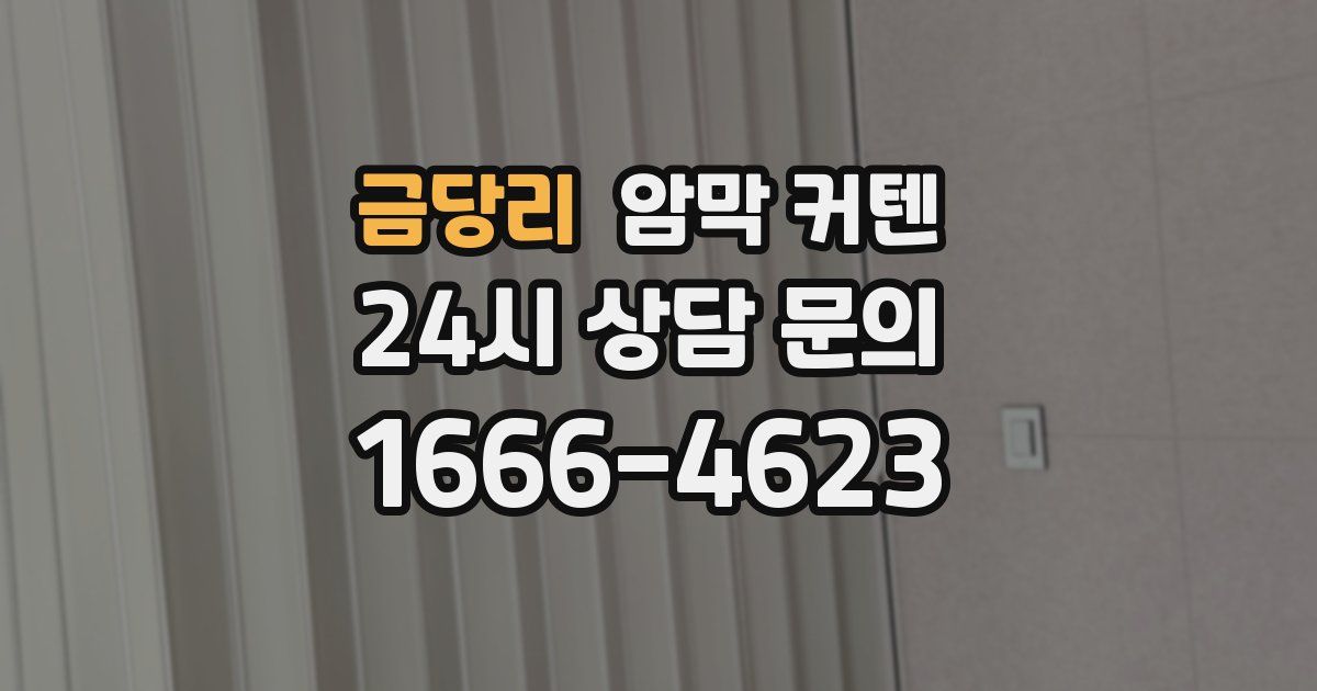 금당리 암막 커텐