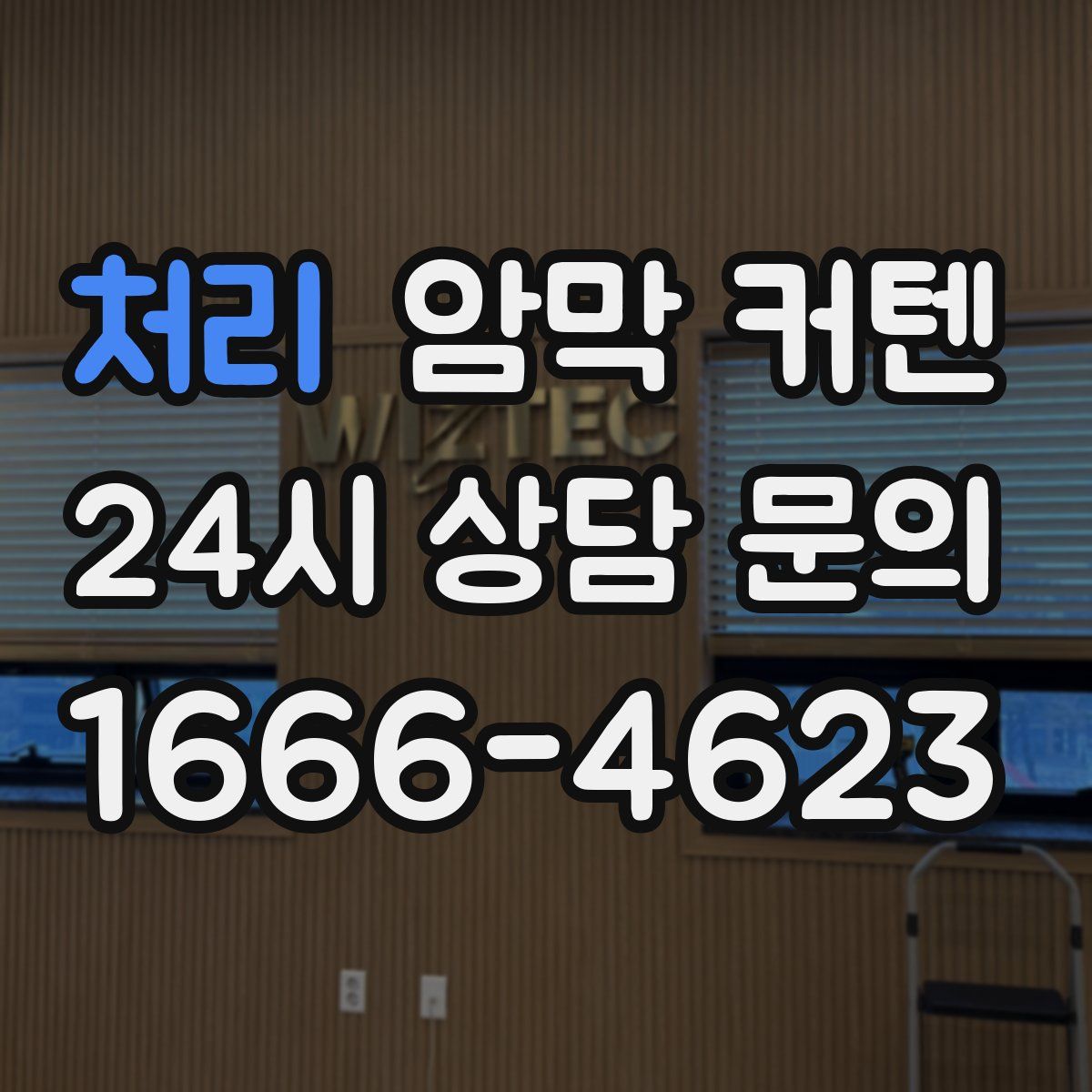 처리 암막 커텐