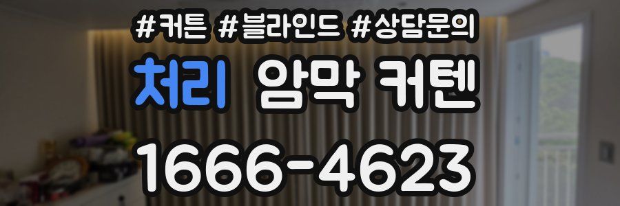 처리 암막 커텐