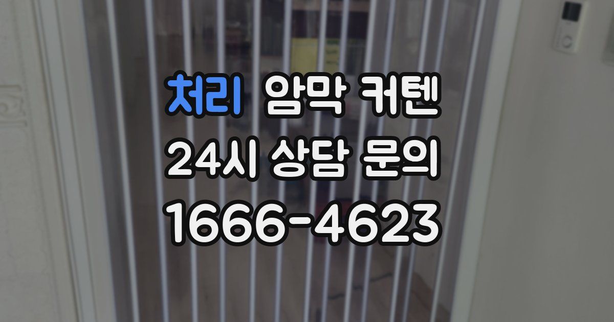 처리 암막 커텐