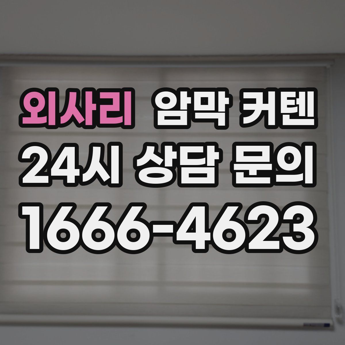 외사리 암막 커텐