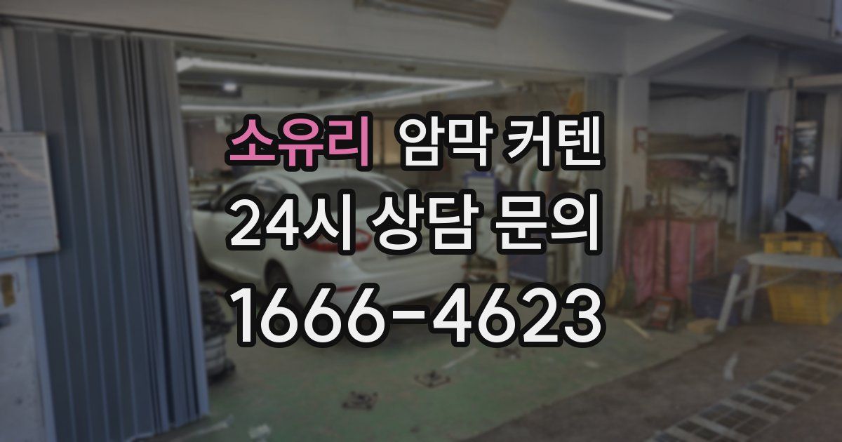 소유리 암막 커텐