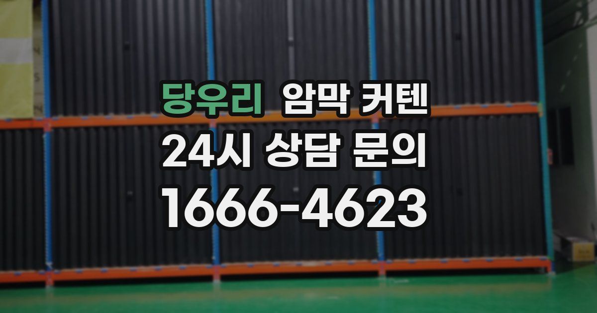 당우리 암막 커텐