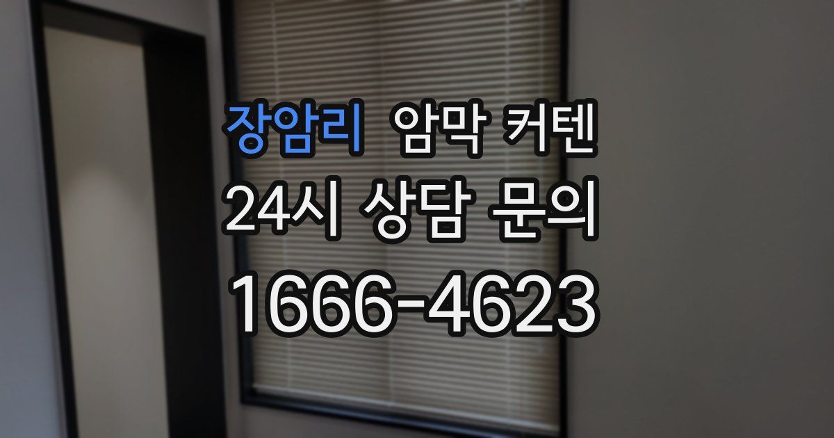 장암리 암막 커텐