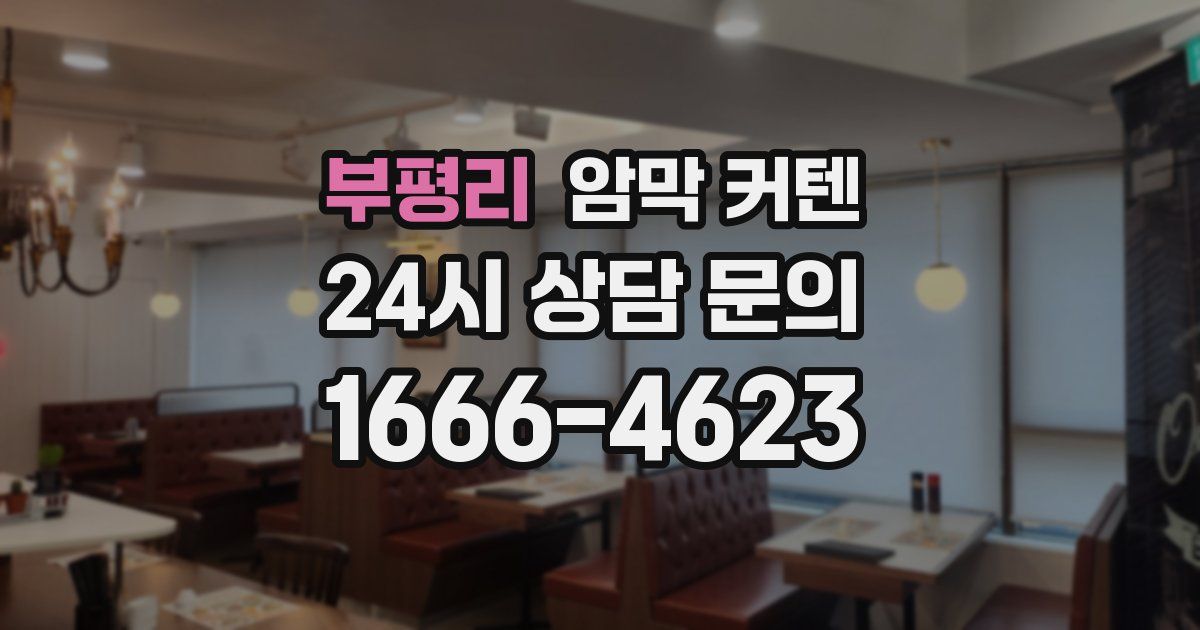 부평리 암막 커텐