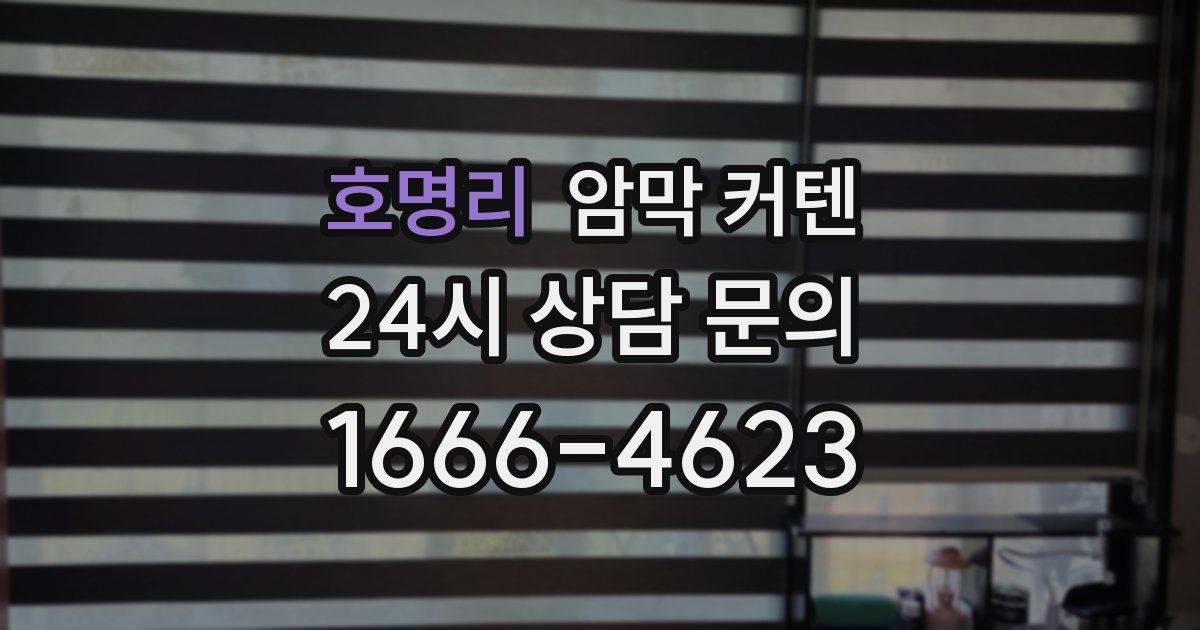 호명리 암막 커텐