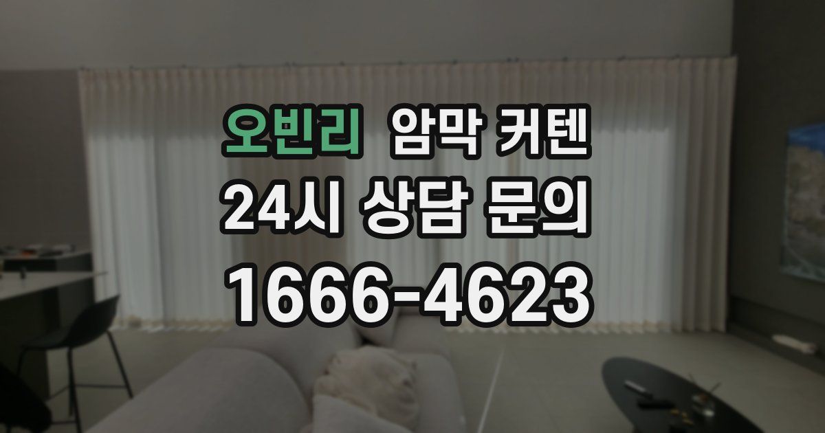 오빈리 암막 커텐