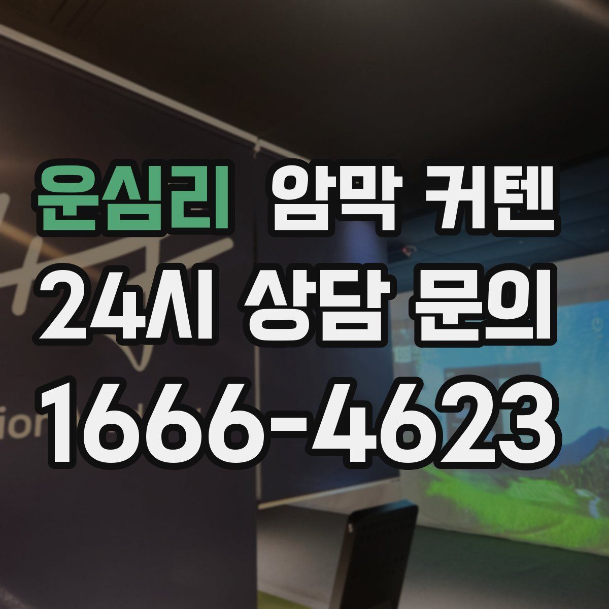 운심리 암막 커텐
