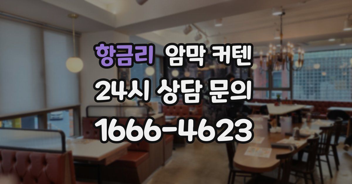 항금리 암막 커텐