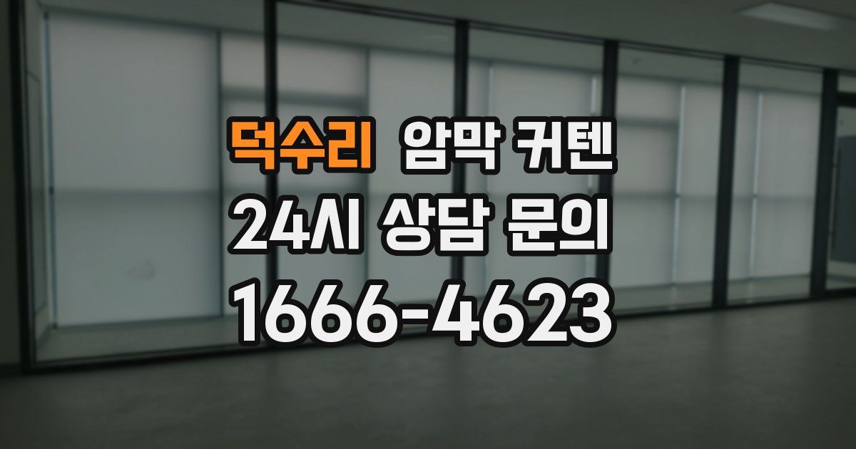 덕수리 암막 커텐
