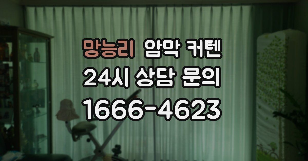 망능리 암막 커텐