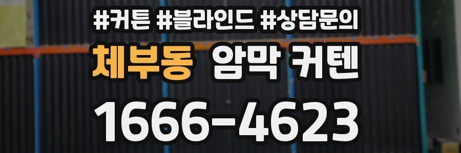 체부동 암막 커텐