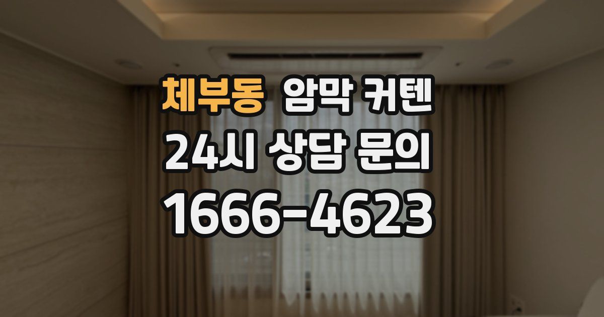 체부동 암막 커텐