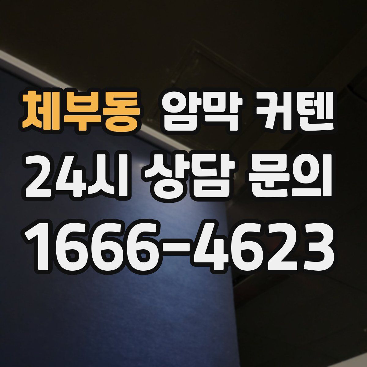 체부동 암막 커텐