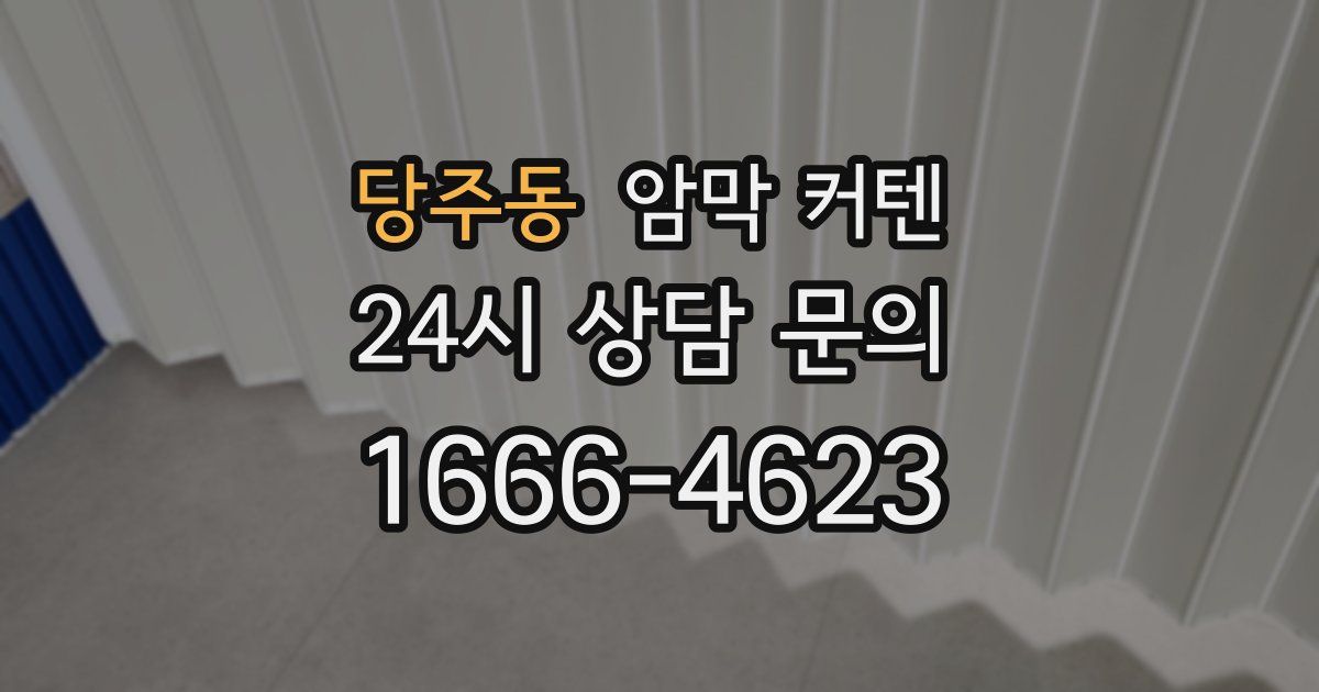 당주동 암막 커텐