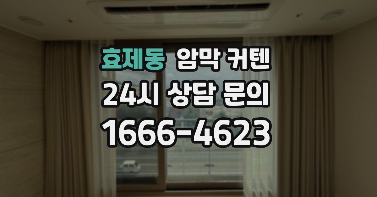 효제동 암막 커텐