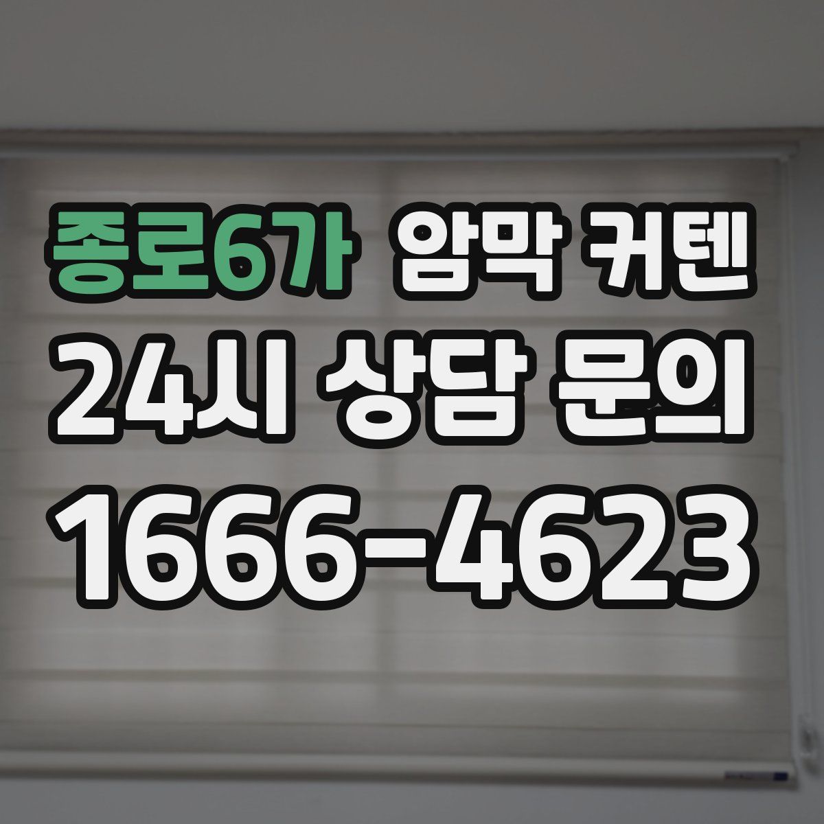 종로6가 암막 커텐