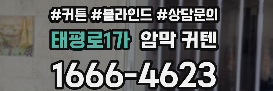 태평로1가 암막 커텐