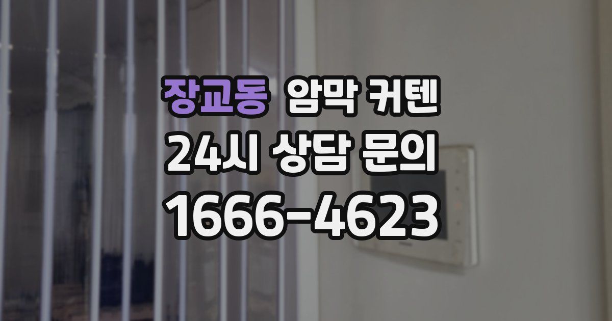 장교동 암막 커텐